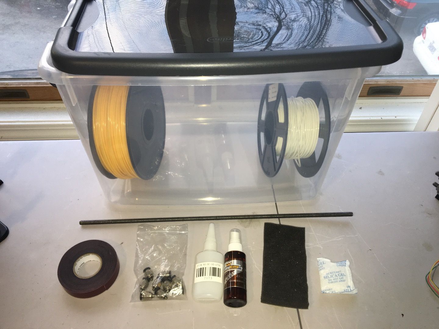 Airtight Dry Box for 3D Printer Filament 6 Steps (with Pictures