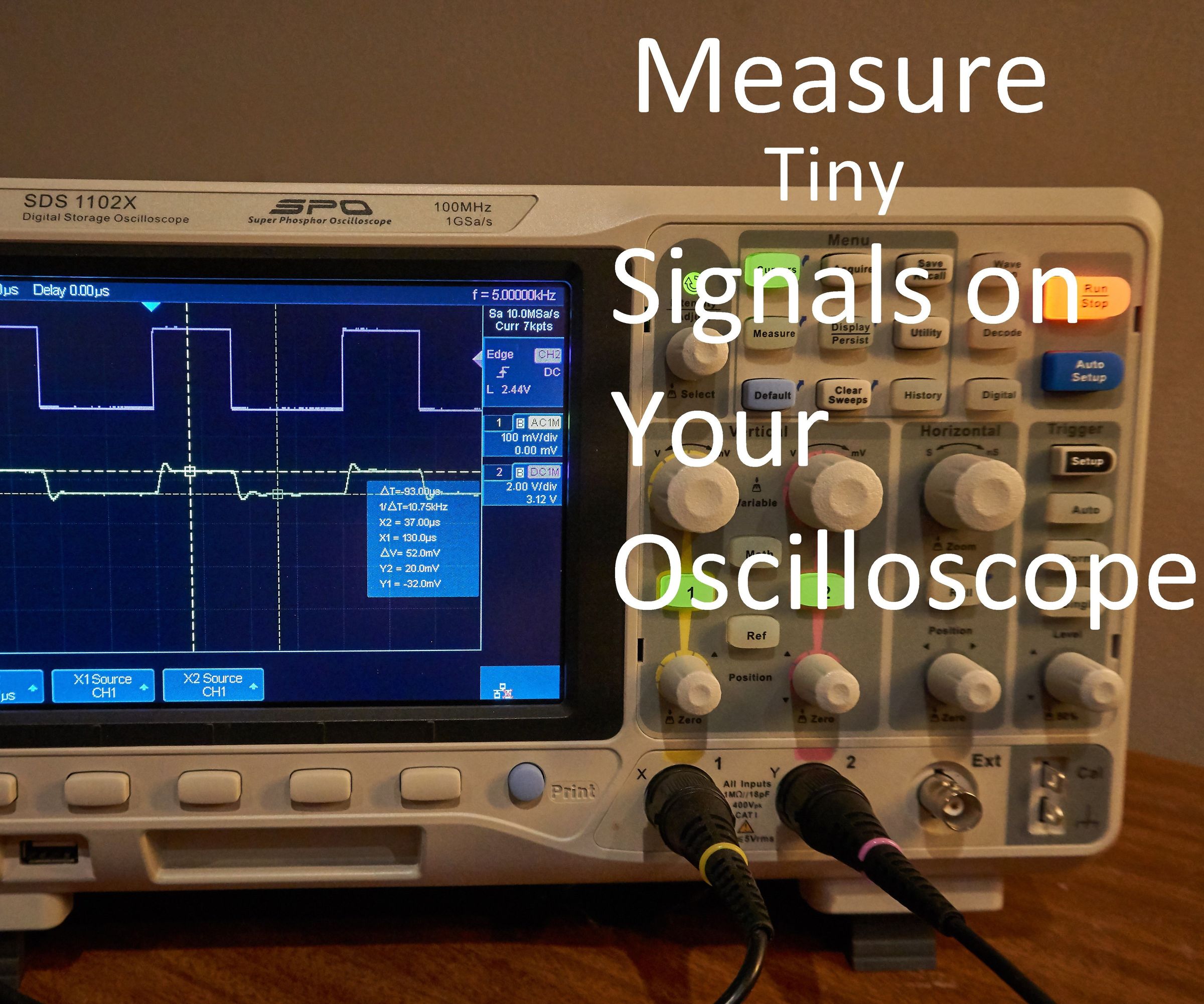 Measure Tiny Signals Buried in Noise on Your Oscilloscope (Phase Sensitive Detection)