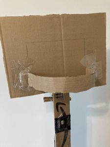 Backboard and Hoop: