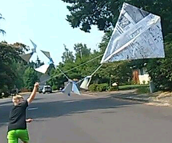 Newspaper Kite