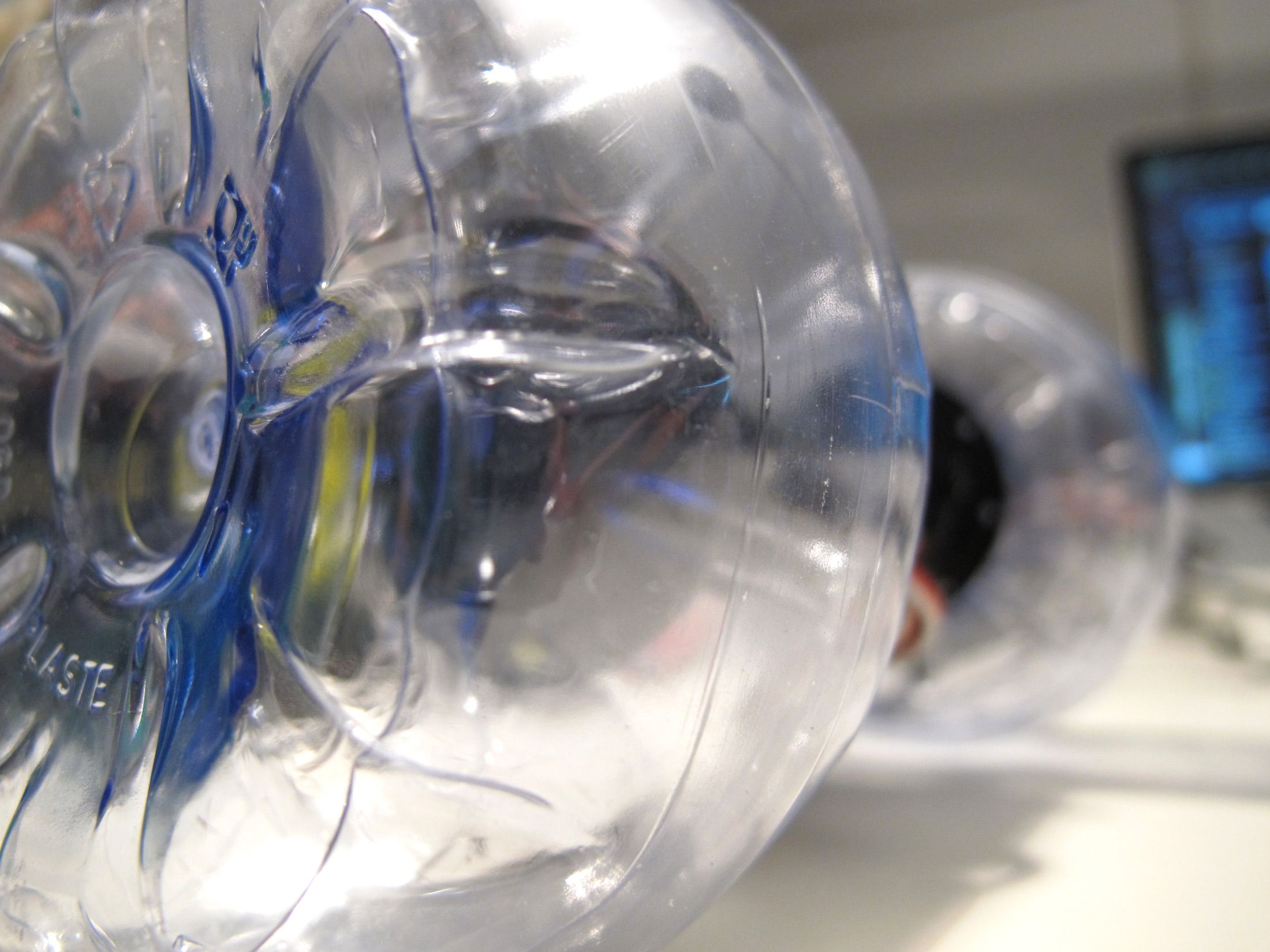 making wheels out of plastic bottles