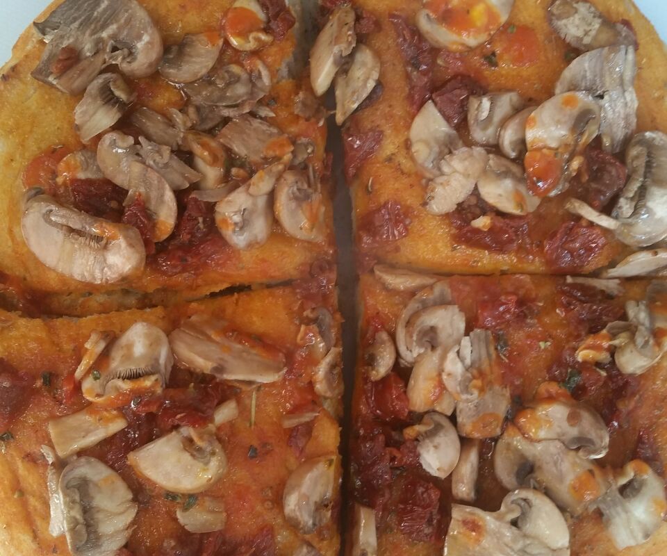 Delucchi Pizza Por Metro (pizza Per Meter) Copycat (no Oven & Vegan)