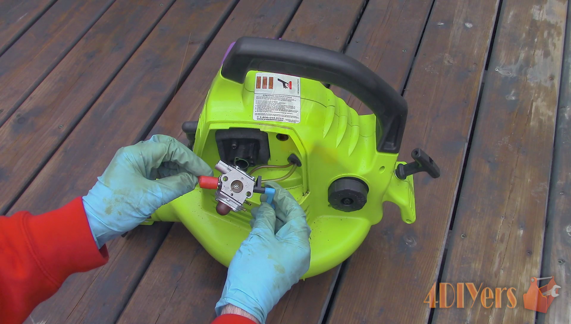 How to Clean a 2 Stroke Carburetor on a Leaf Blower 4 Steps (with
