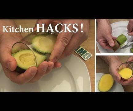 Kitchen Hacks! the Quickest Way to Peel a Kiwi, Mango and Avocado
