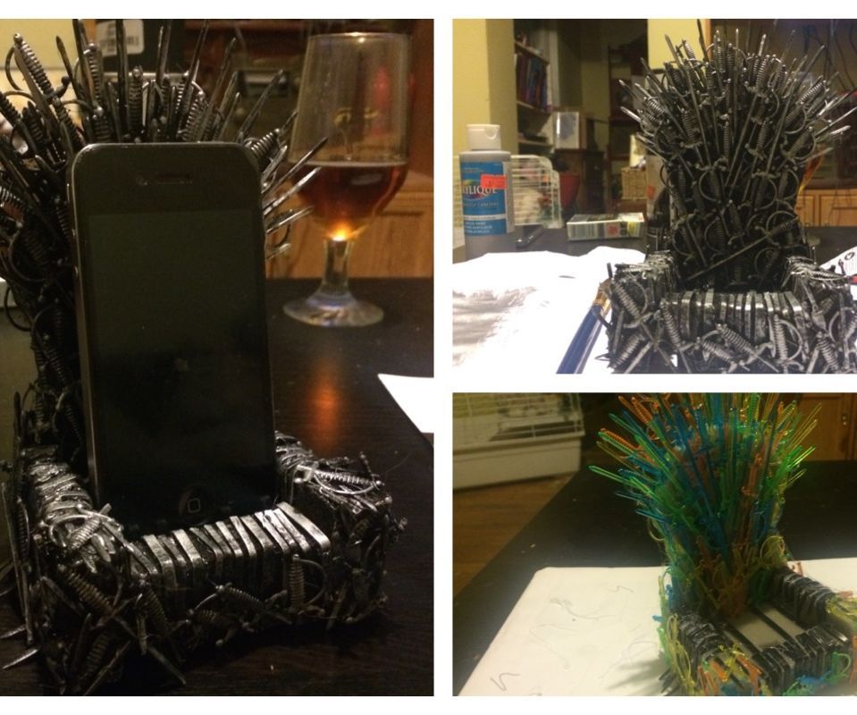 iThrone: Build an Iron Throne for your phone for less than $25