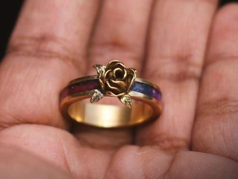 Metal Rose Ring