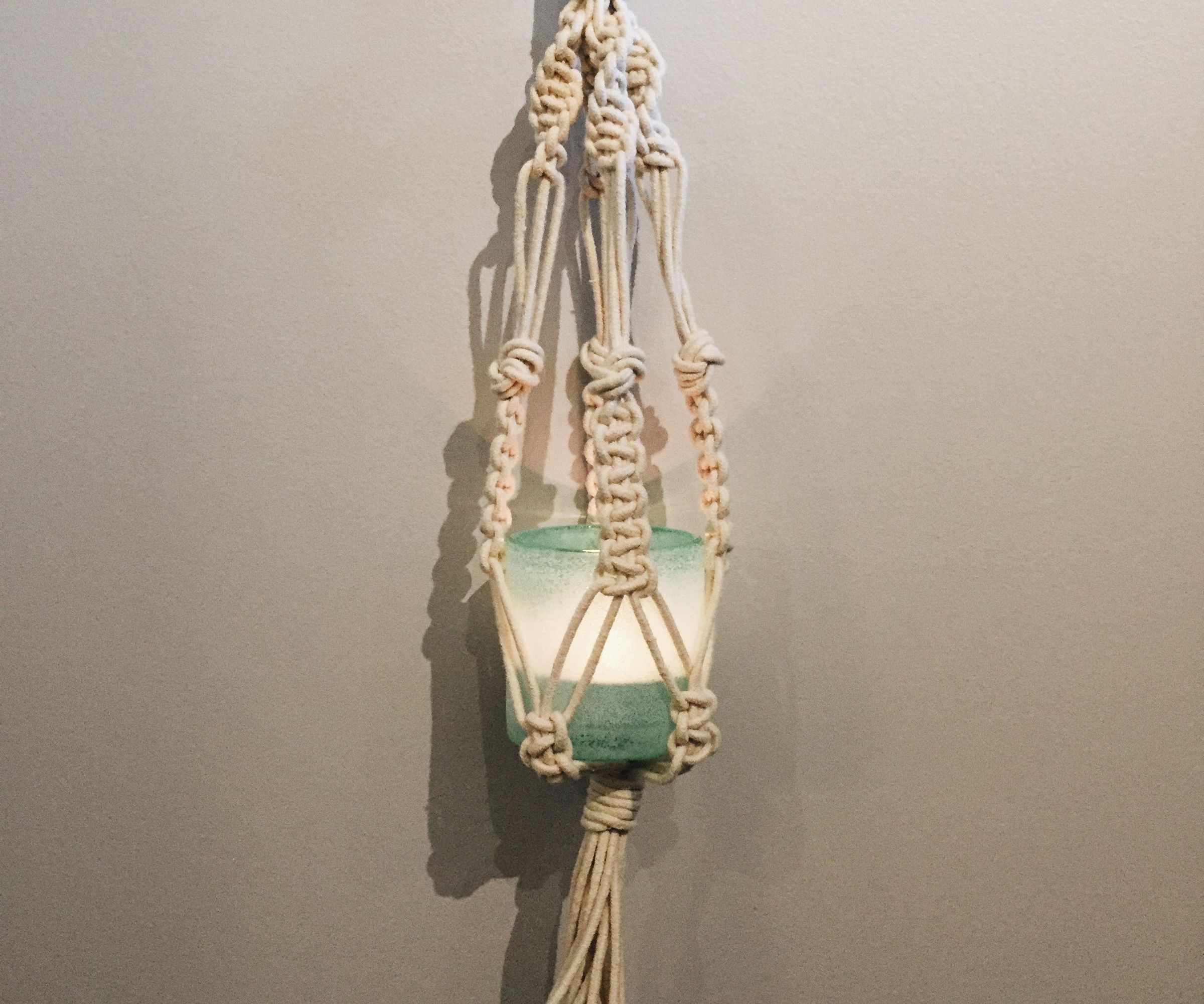 Macrame Candle Hanger