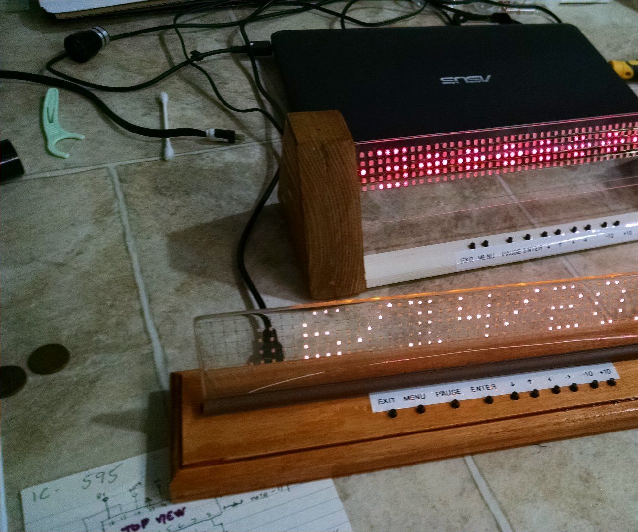LED on GLASS DISPLAY Part 2