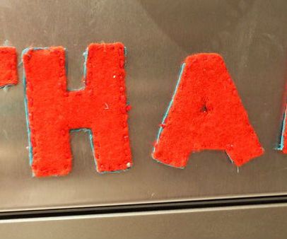 Felt Fridge Magnet Letters
