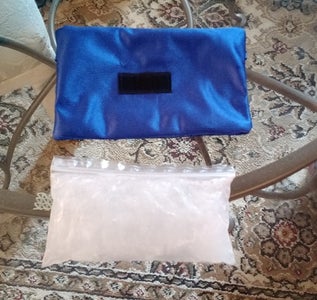 Attaching the Cool Pack to the Hat.