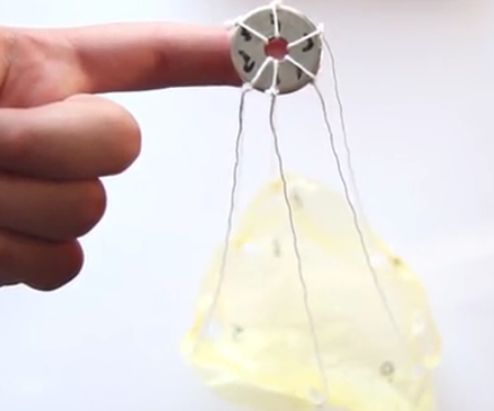 DIY-  Make Paper Parachute in 5 Minutes
