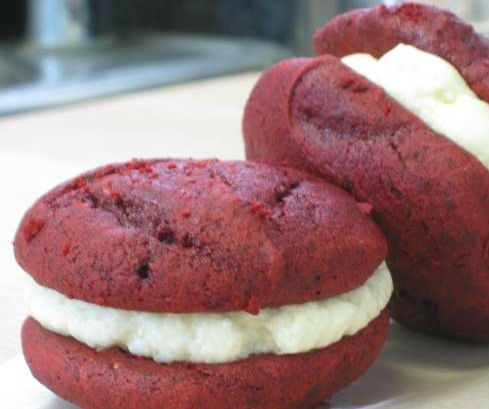 Red Velvet Whoopie Pies