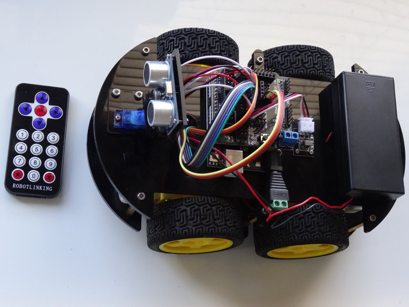 Program Infrared Remote Controlled Arduino Smart Car Robot With Visuino ...