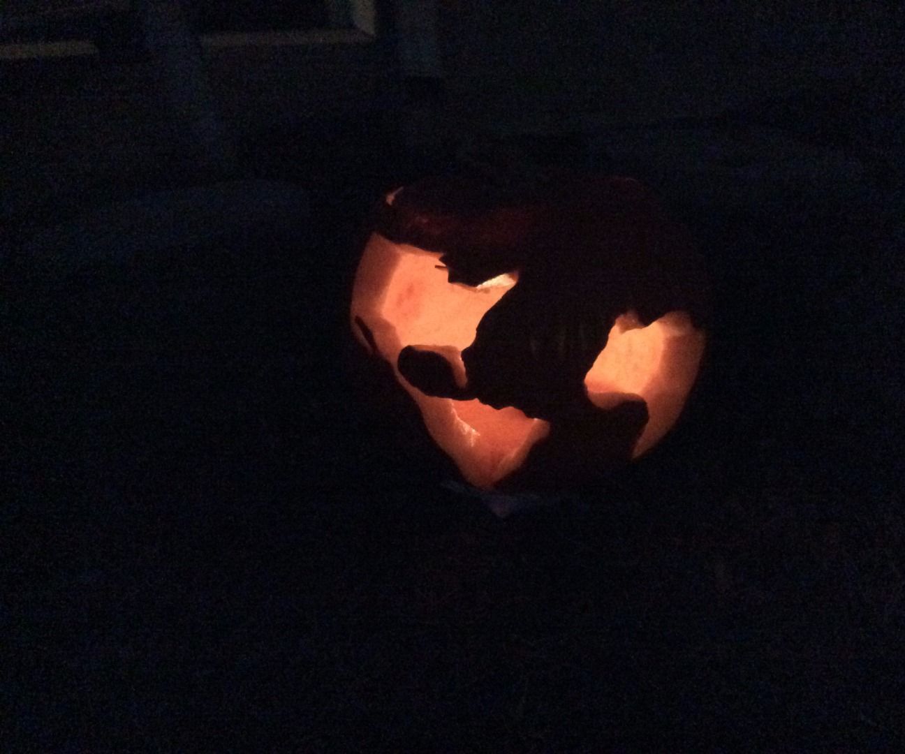 Map of the World on a Pumpkin