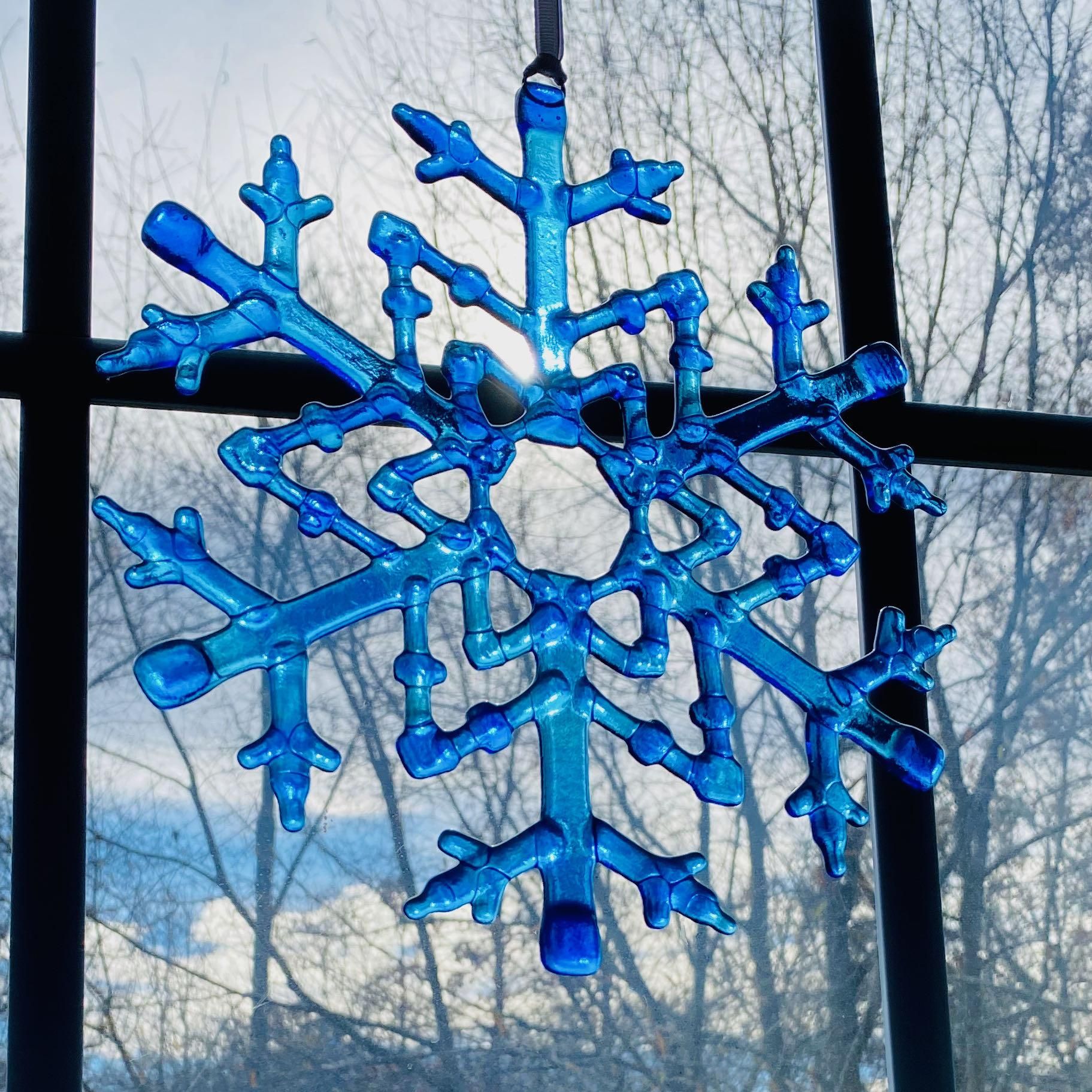 Make a Fused Glass Snowflake