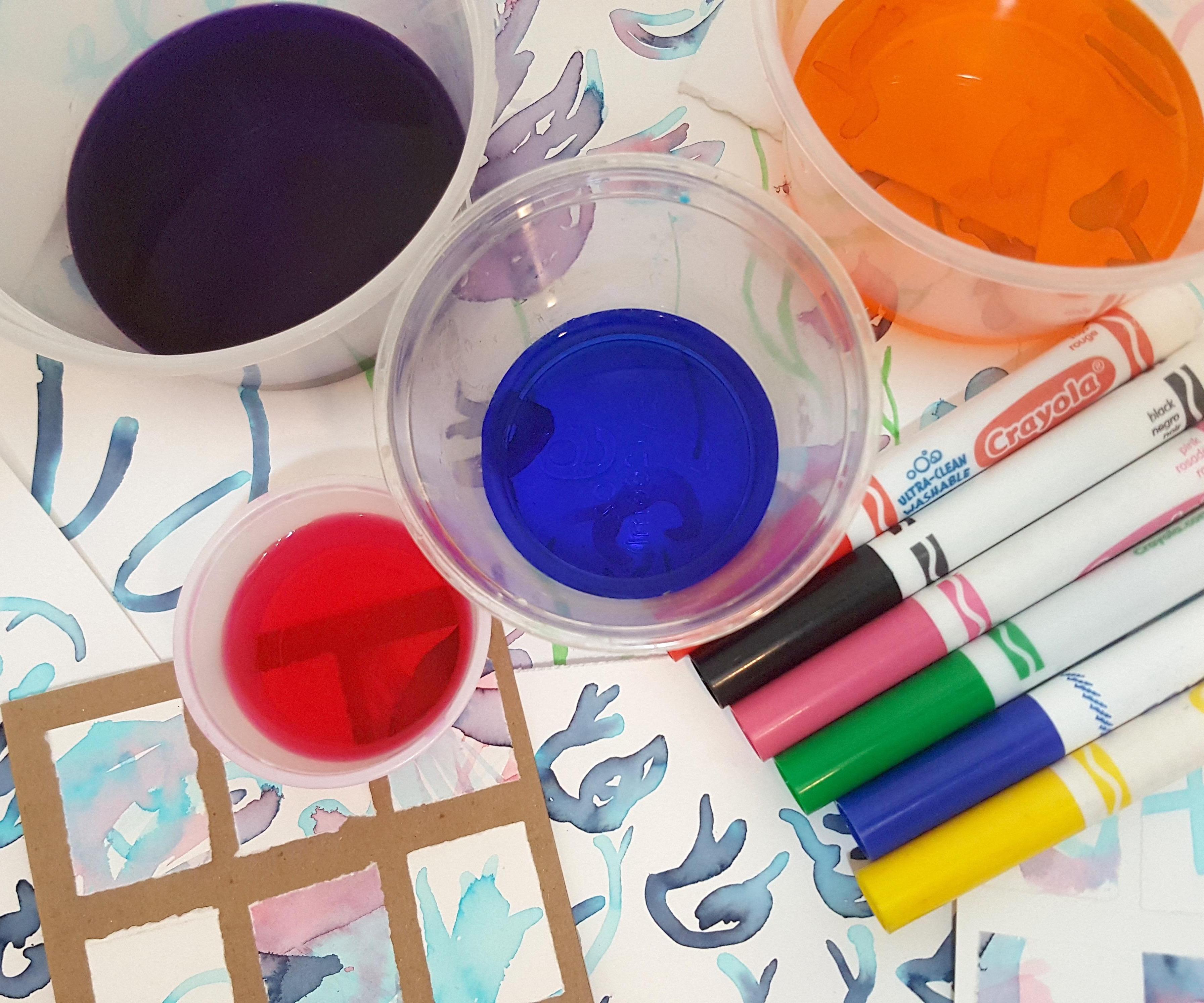 BRICOLAJE DE PINTURA DE ACUARELA