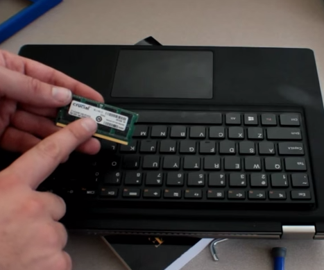 How to Upgrade the Lenovo Yoga 13 From 4 Gigs of Ram to 8 Gigs of Ram Complete Install (Remove the Keyboard)