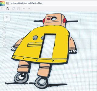 Robot Lightswitch Plate
