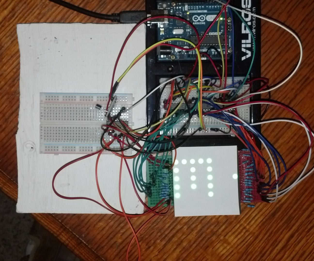 Arduino 8x8 RGB LED Matrix Controller With 4 Shift Registers and ...