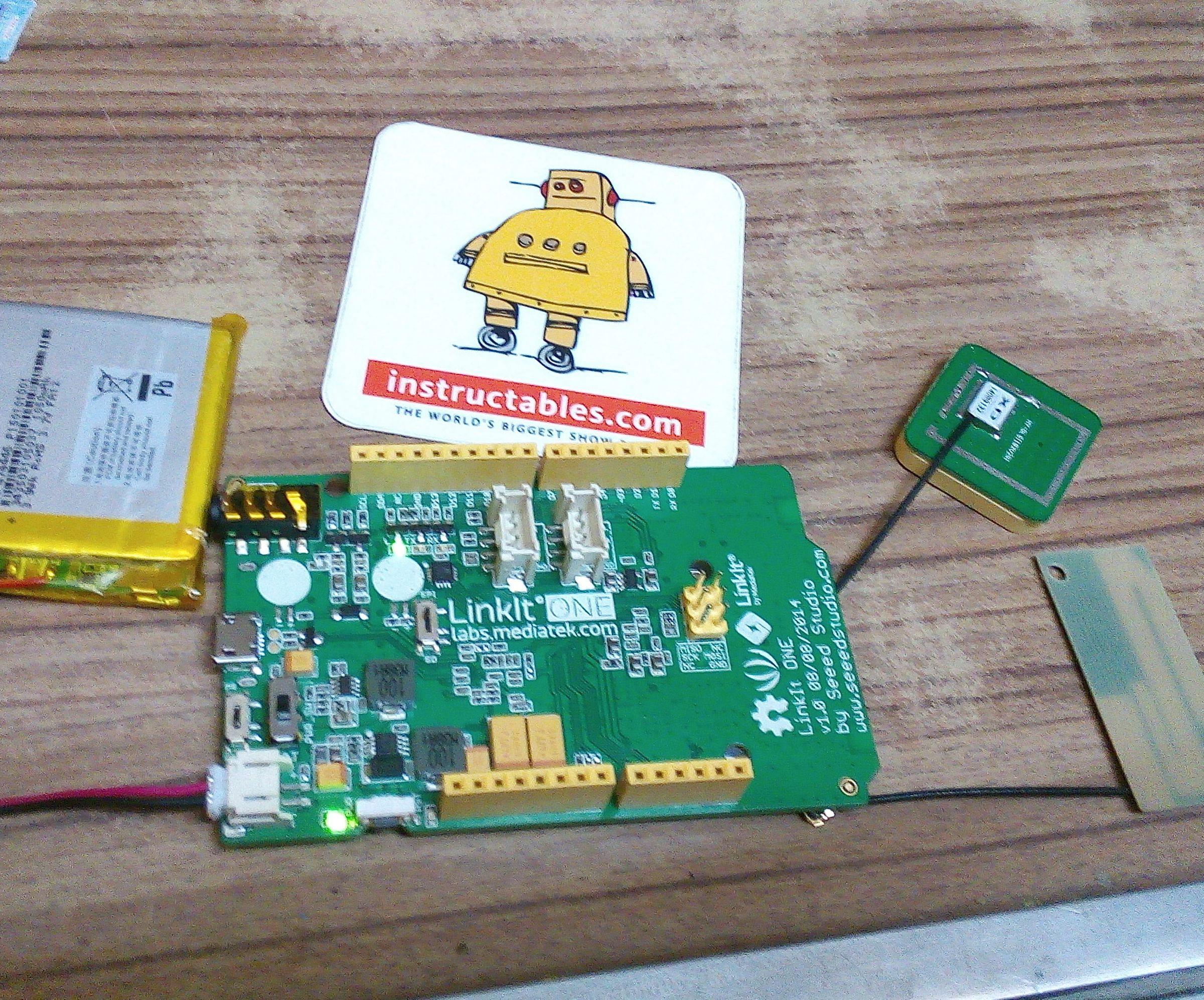 Linkit One GPS (sending SMS of GPS Location to Mobile)