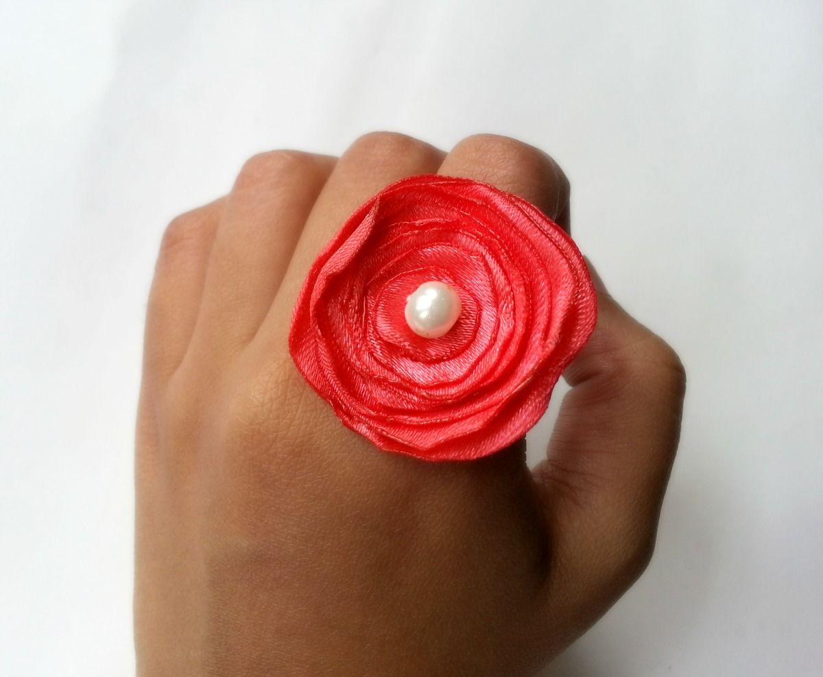 DIY Fabric Flower Ring : 6 Steps (with Pictures) - Instructables
