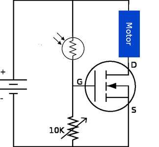 Simple Light Following Robot