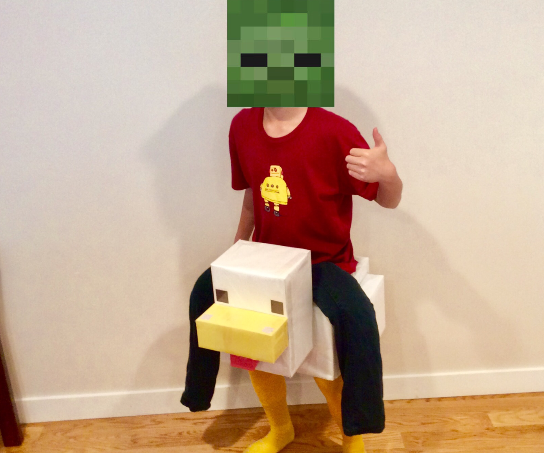 DIY Chicken Jockey Suit