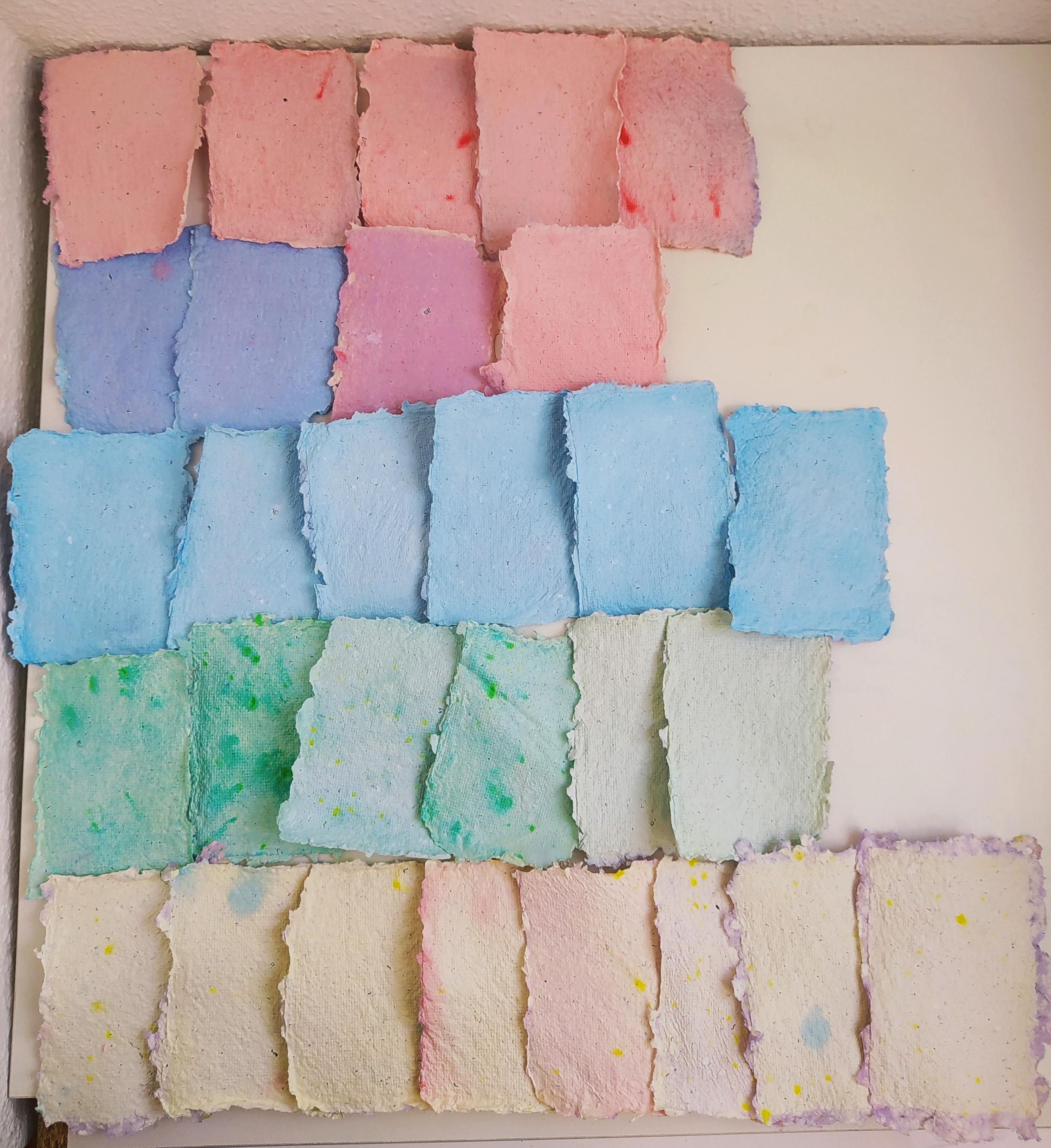 Colored Recycled Paper