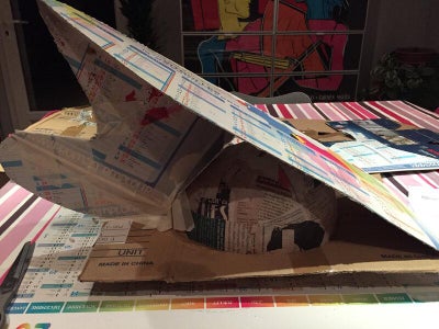 Cardboard and Tape Structure