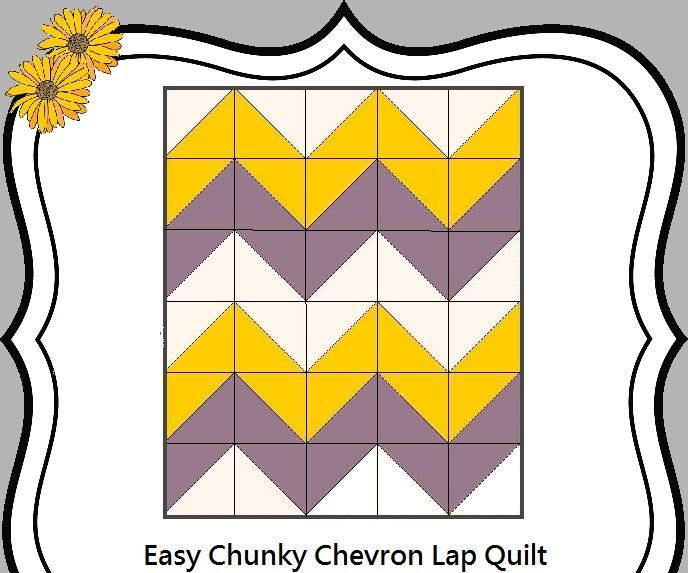 Easy Chunky Chevron Quilt 