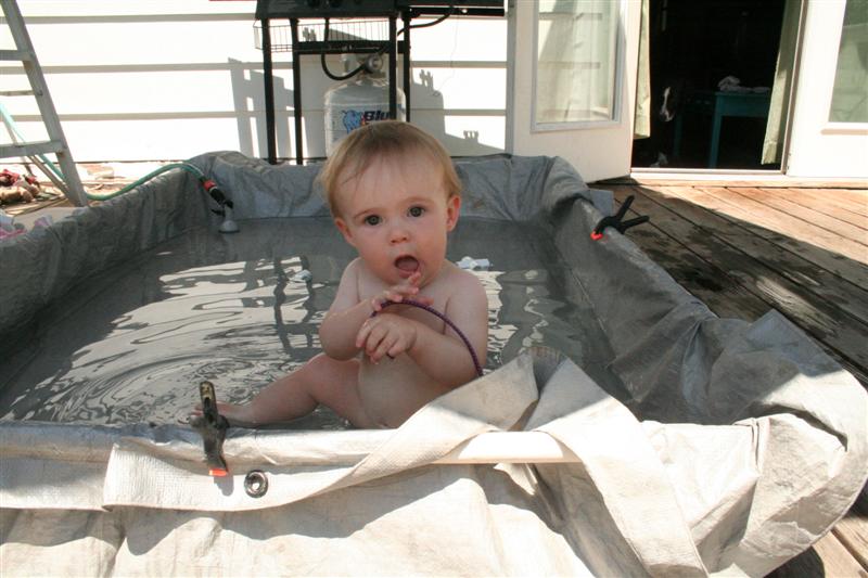 30minute Kiddie Pool From Scrap Pvc and a Tarp 6 Steps Instructables