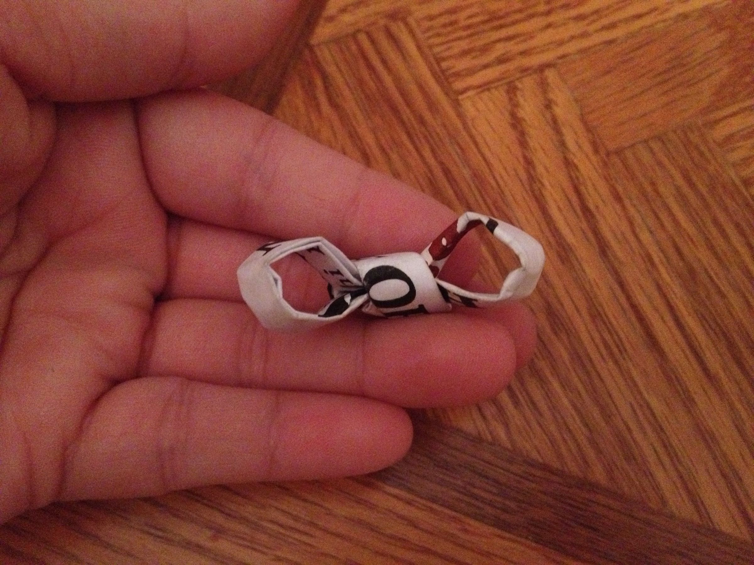 Chopstick Rest Made From Chopstick Wrapper 9 Steps Instructables