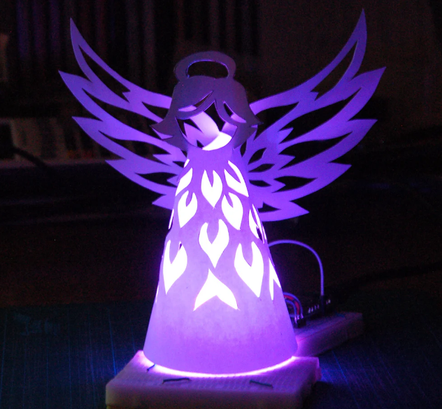 An Atmospheric Angel Lamp With WS2812 on ESP8266