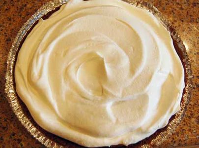 Add Whipped Cream and Decorate Pie