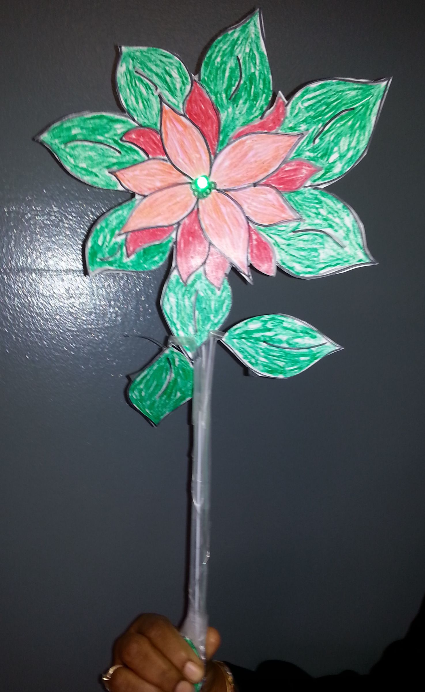 Poinsettia Circuit Puppet