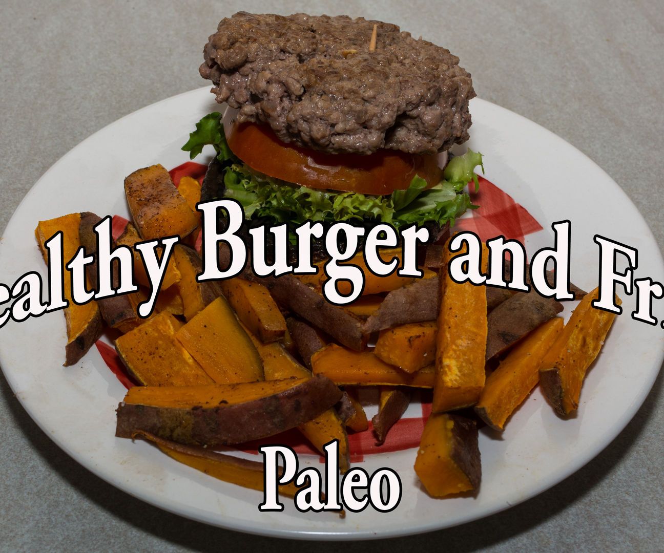 Paleo Burgers and Fries 
