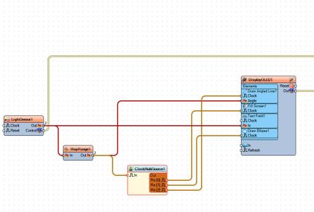 In Visuino Connect Components