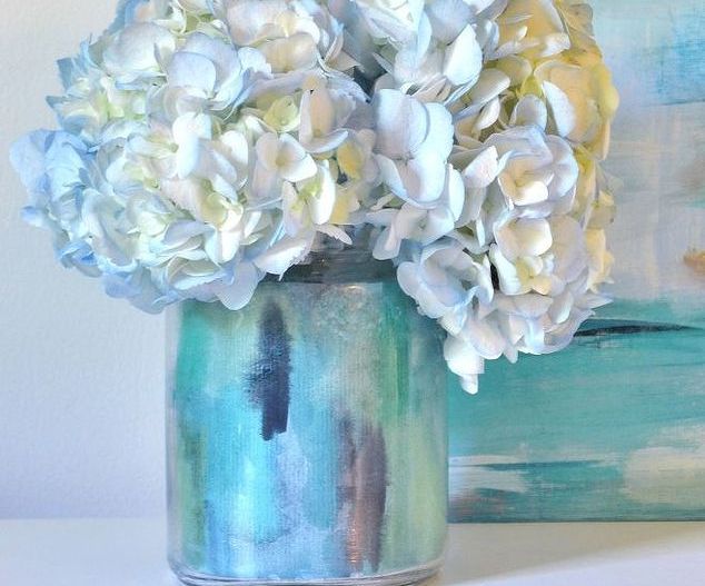 Watercolor Vase DIY