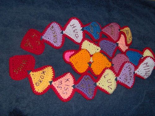 Valentines conversation scarf