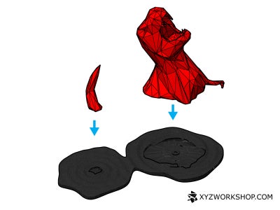 3D Printed T-Rex Pen Holder