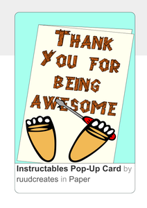 Instructables Robot Thank You Card