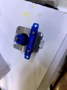 Install Gear and Crossbar Onto Stepper