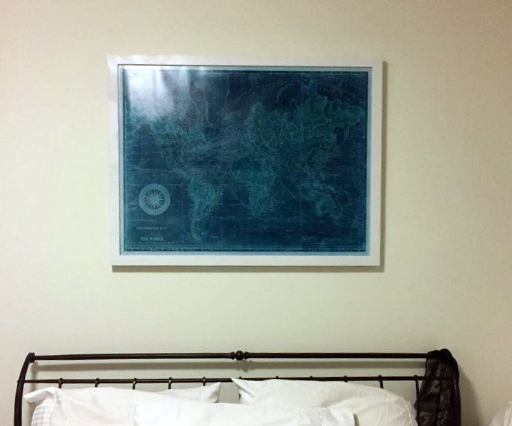 Foam-backed Pin Travel Map
