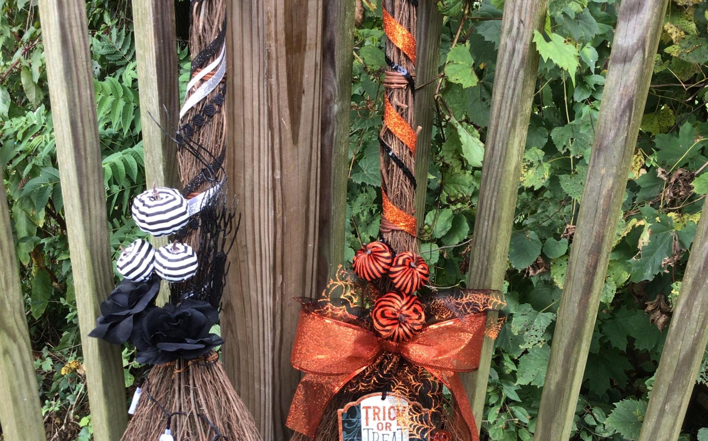 Halloween Broom Decoration