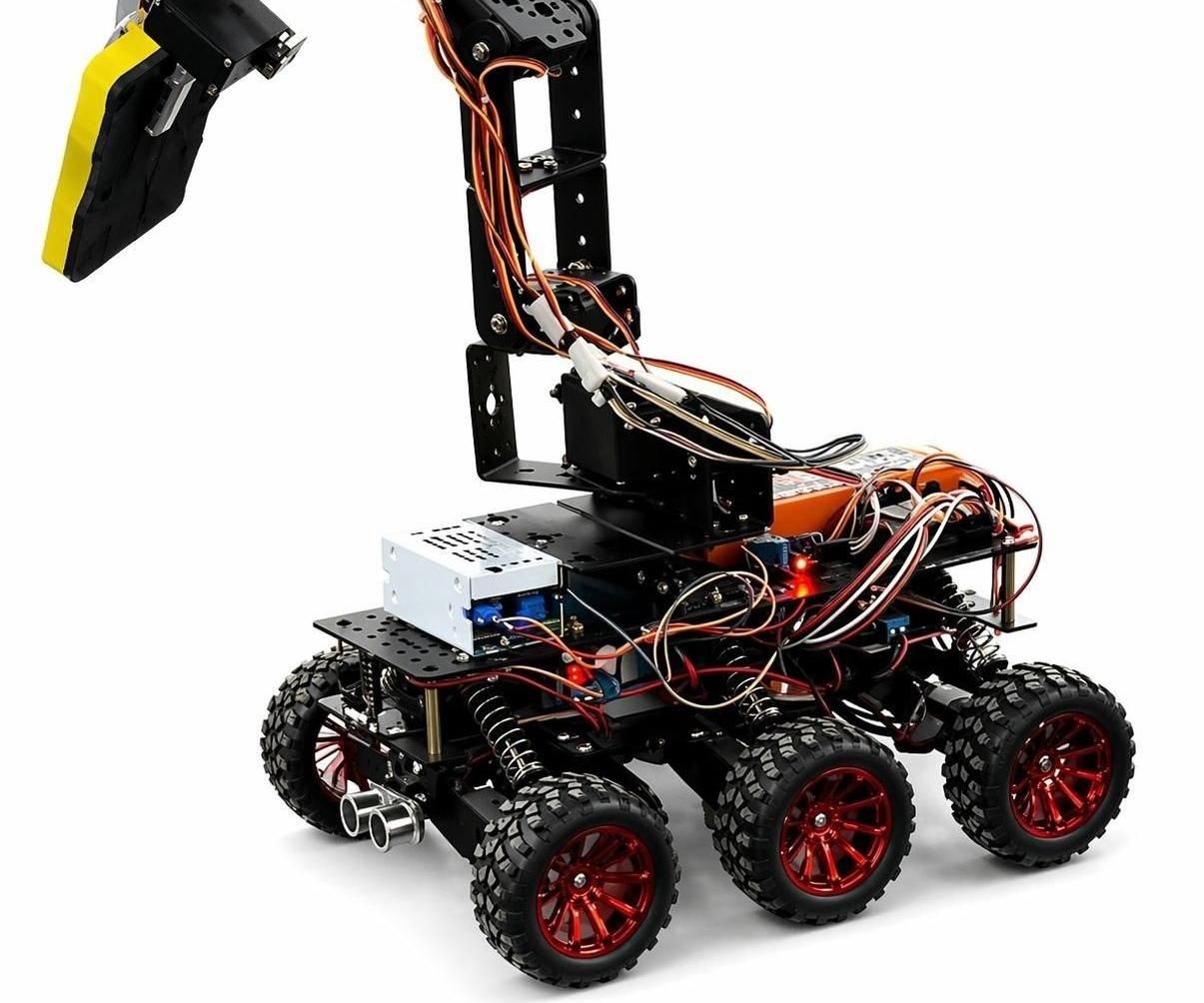 Virtual Mars Explorer: 6WD Rover With 6DOF Arm & Meta Quest 2 VR ...
