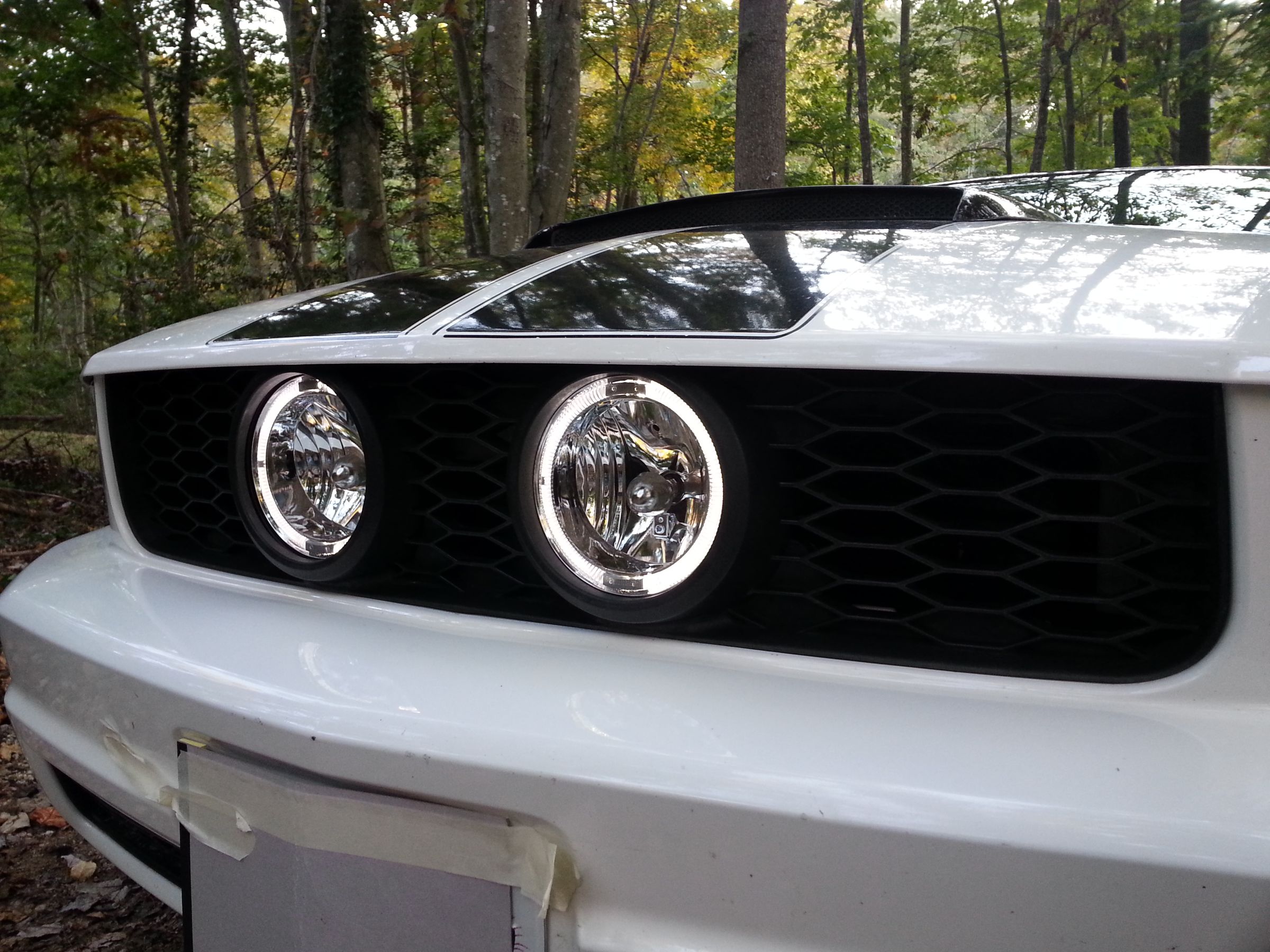 Mustang Eleanor Grill Halo Fog Light Installation (V6)