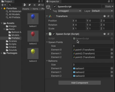 Making Balloons Spawn