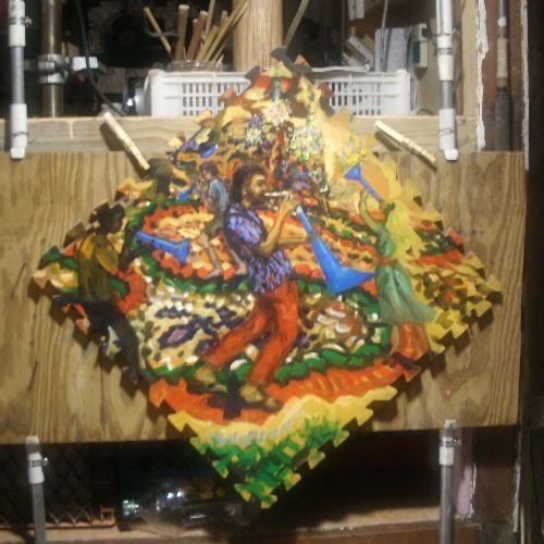 Rubber Floor Mat Painting