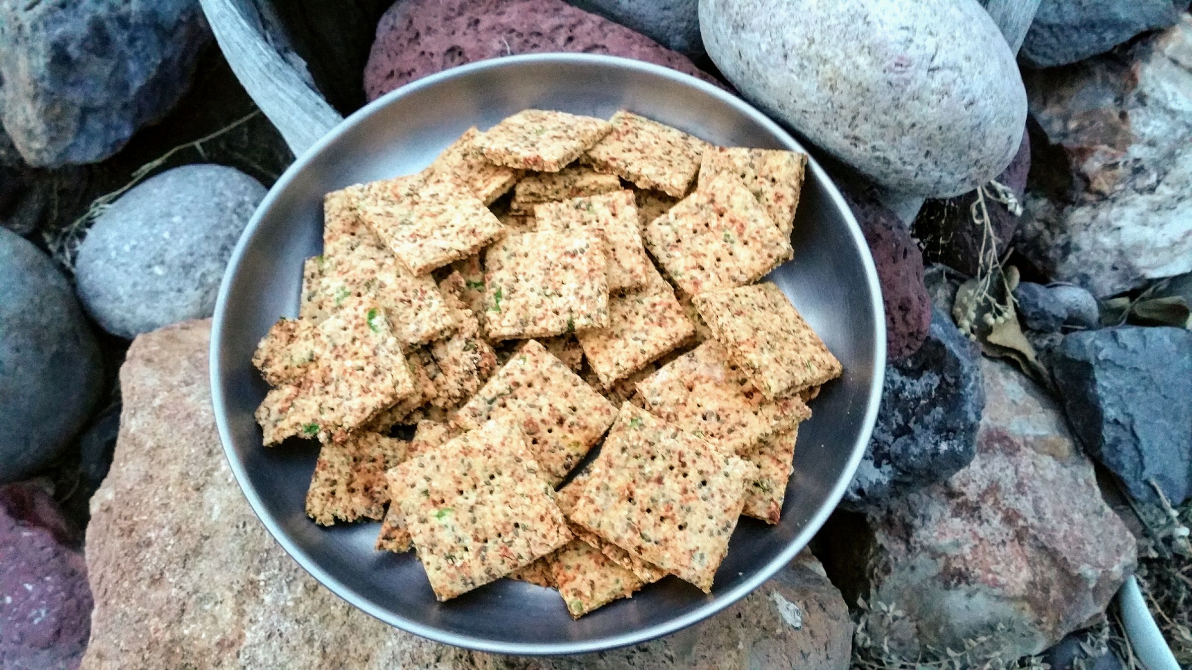 Chia & Chickpea Crackers