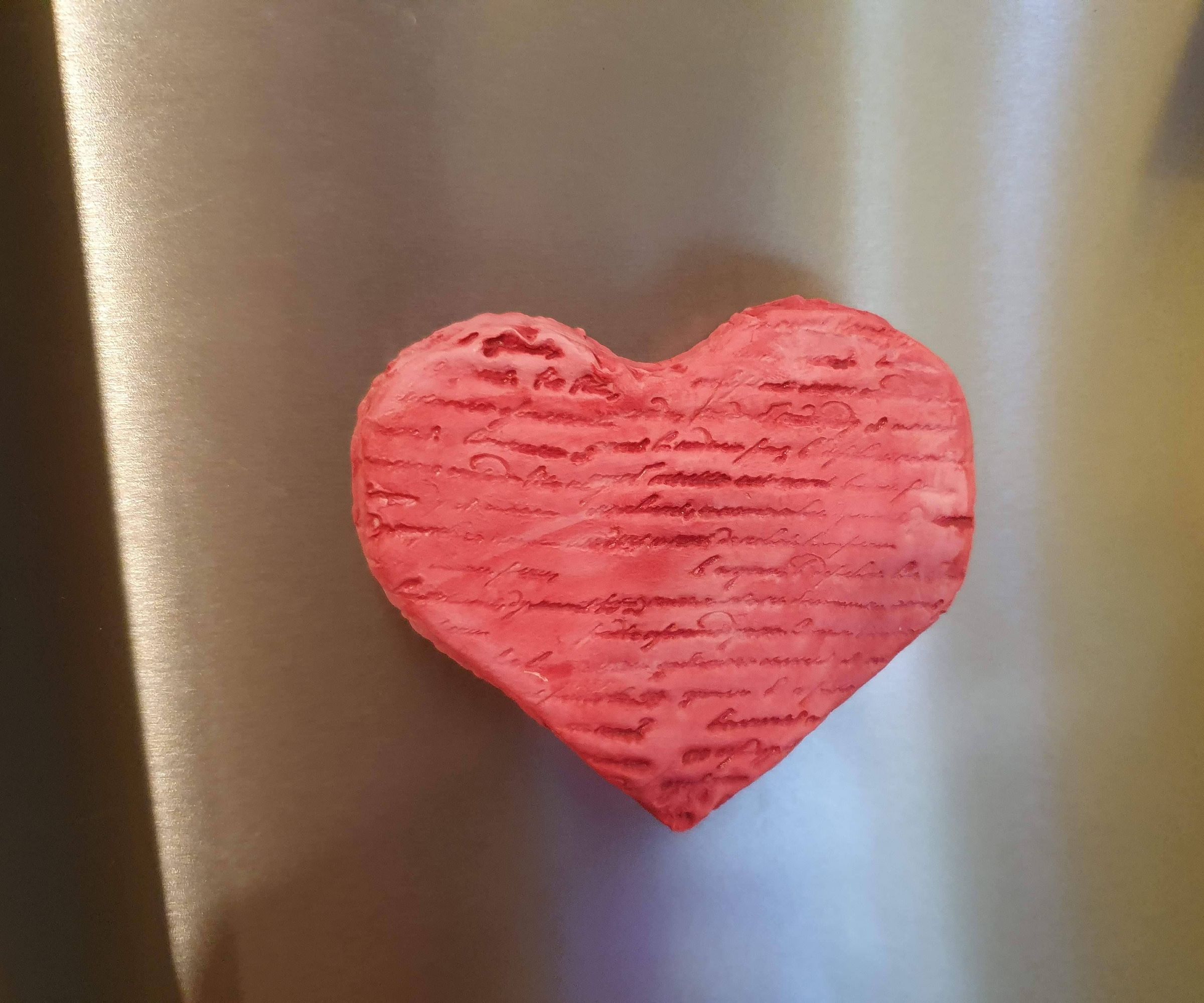 Heart Shaped Refigerator Magnet